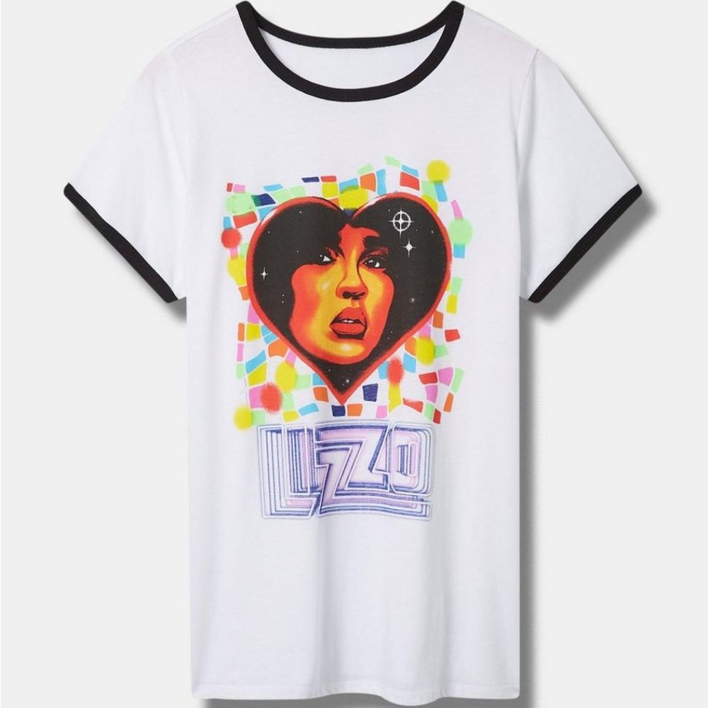 ❤️NWT TORRID BAND CONCERT TEE - LIZZO - HIP HOP ICON GRAPHIC - PLUS SIZE
